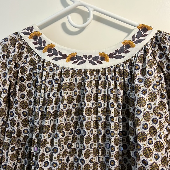 Tory Burch printed puff sleeve dress xsmall - Picture 8 of 15